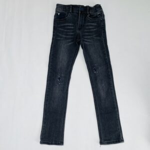 Zwarte jeans aanpasbaar slim fit ripped IKKS 10jr / 140