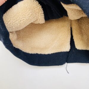 Donkerblauwe jas met teddy binnenin Zara 6jr / 116