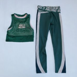 Sportsetje top + legging green Zara 8-9jr / 130