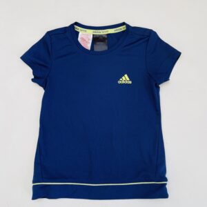 Tennisshirt donkerblauw Adidas 6jr