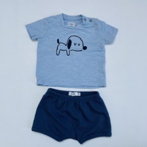 2-delig setje t-shirt + short dog Feliz by Filou 3m
