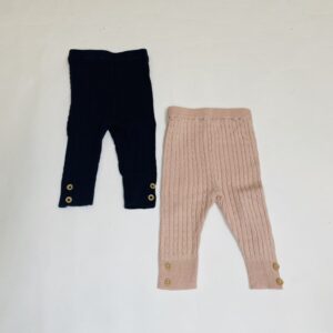 2x tricot broekje blauw/roze La Redoute 1m / 54
