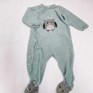 Pyjama fluweel owl H&M 12-18m / 86