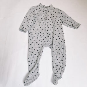 Gevoerde pyjama met voetjes dots La Redoute 2jr / 86