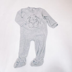 Fluwelen pyjama met voetjes rabbit La Redoute 18m / 80