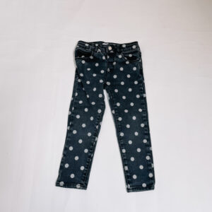 Aanpasbare denim broek black dots Zara 3-4jr / 104