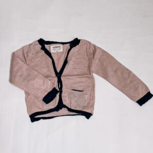 Setje tricot gilet + broekje pink Aymara 18m