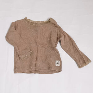 Longsleeve reliëf bruin Small Rags 6m / 68