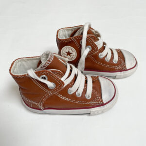 High top sneaker brown leather Converse maat 21