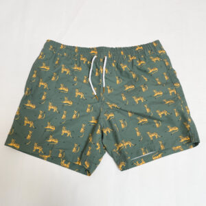 Twinning swimwear leopard  zwemshort papa L en tweedelige swimwear Elle and Rapha 6-12m(short) en 12-18m(shirt)