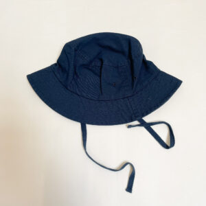 Zonnehoedje donkerblauw met touwtjes Zara 53cm omtrek