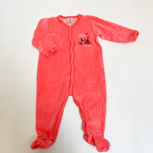 Pyjama met voetjes fluweel Paris Petit Bateau 12m / 74 
