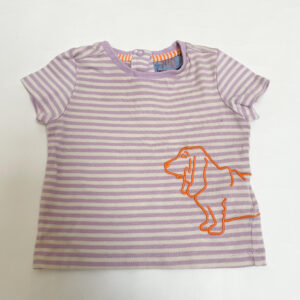 T-shirt dog lila stripes JBC 62