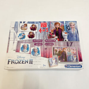 Frozen 4 in 1 Domino-Memo-Puzzel 30st-Blokkenpuzzel Clementoni