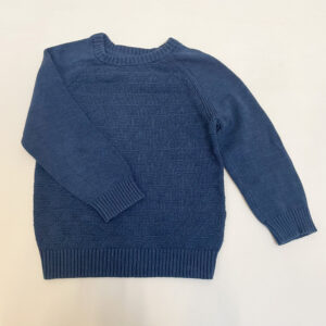 Trui tricot donkerblauw H&M 110/116