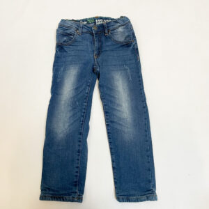 Dikke gevoerde jeansbroek aanpasbaar Pooopiano 122/128