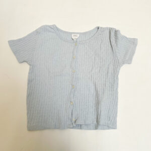 Crop shirt reliëf lichtblauw Zara 11-12jr / 152