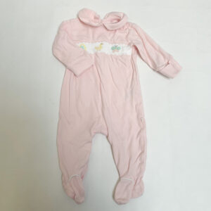 Pyjama met voetjes pink embroidery duck Next 3-6m
