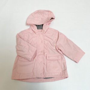 Waxed raincoat / regenjas pink La Redoute 9m / 71