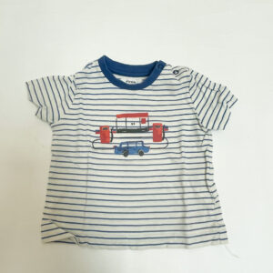 T-shirt stripes tankstation P’tit Filou 6m