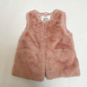 Bodywarmer faux fur pink Zara 5jr / 110