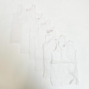 6x onderhemdje wit sleeveless Zara 18-24m / 92