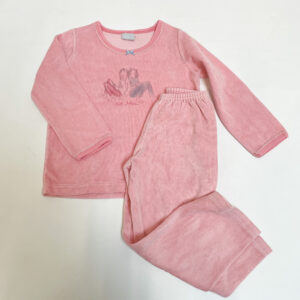 Tweedelige pyjama pink velours Petit Bateau 3jr / 95