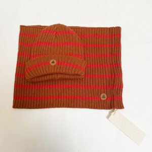 Muts stripes + sjaal stripes Ammehoela one size (2 tot 5 jaar ongeveer)