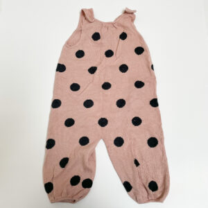 Jumpsuit sleeveless tricot polka dots Zara 18-24m
