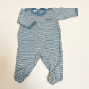 Pyjama met voetjes blue stripes Petit Bateau 1m / 54