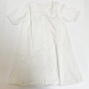 Kleedje shortsleeve wit embroidery Zara 10jr / 140