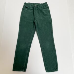 Aanpasbare broek ribfluweel groen H&M 128