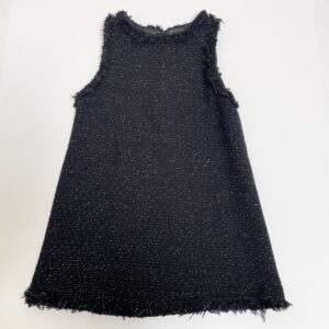 Kleedje zwart sleeveless glitterdetail Zara 9jr / 134