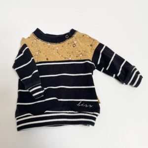 Sweater stripes black Bess 50