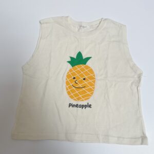 Tweedelige set shirt pineapple + licht broekje midi stripes Blackbean S / 2-3jr