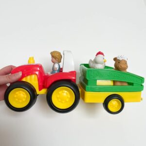 Tractor met aanhangwagen Little People