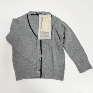 Gilet tricot grijs Buissonnière 9-12m