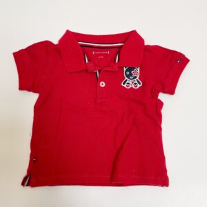 Polo rood patch Tommy Hilfiger 3-6m / 68