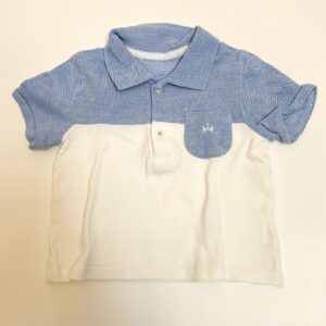 Poloshirt blauw/wit Gymp 80