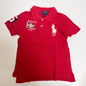 Poloshirt rood patch Ralph Lauren 5jr / 110