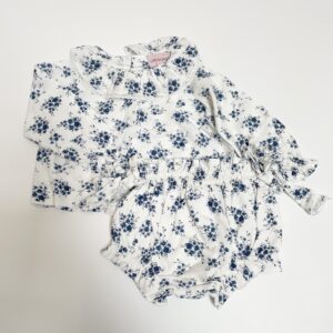 Tweedelige set blouse + bloomer Love by Jackie 6m