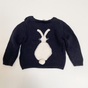 Sweater tricot bunny donkerblauw Stella McCartney 18m