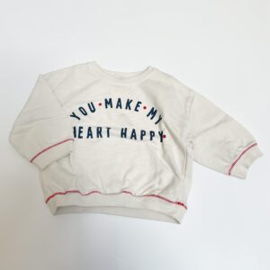 Sweater you make my heart happy Zara 12-18m / 86