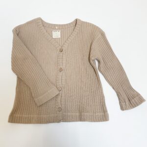 Gilet tricot beige Play Up 3jr