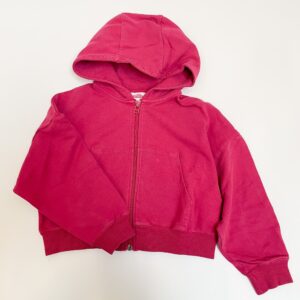 Korte hoodie roze met vlinder Camille X JBC 6jr