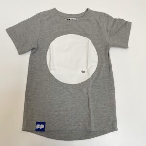 T-shirt grijs cirkel/hartje From Paris 6-8jr