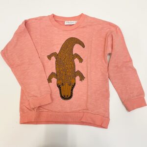 Sweater krokodil roze Mini Rodini 116/122