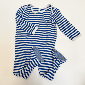 Pyjama met voetjes blue stripes Petit Bateau 18m / 81