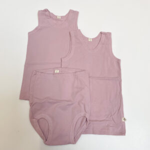 2x top sleeveless + bloomer pink Dilling 98