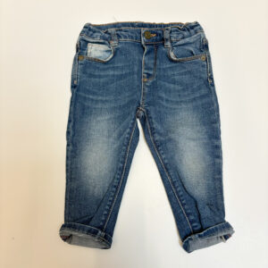 Jeansbroek donkerblauw aanpasbaar Zara 9-12m / 80